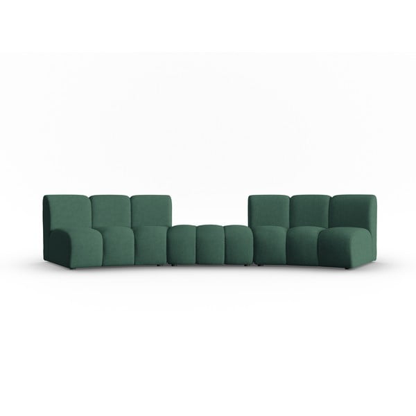 Zelena sedežna garnitura 367 cm Lupine – Micadoni Home