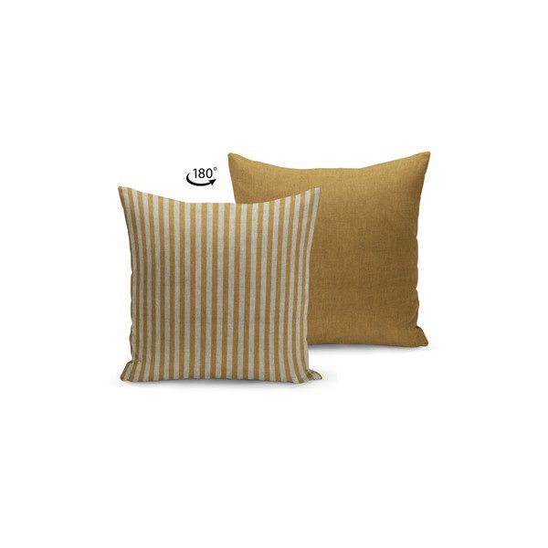 Rjavo-bež prevleka za okrasno blazino Kate Louise Stripes, 45 x 45 cm-image-1