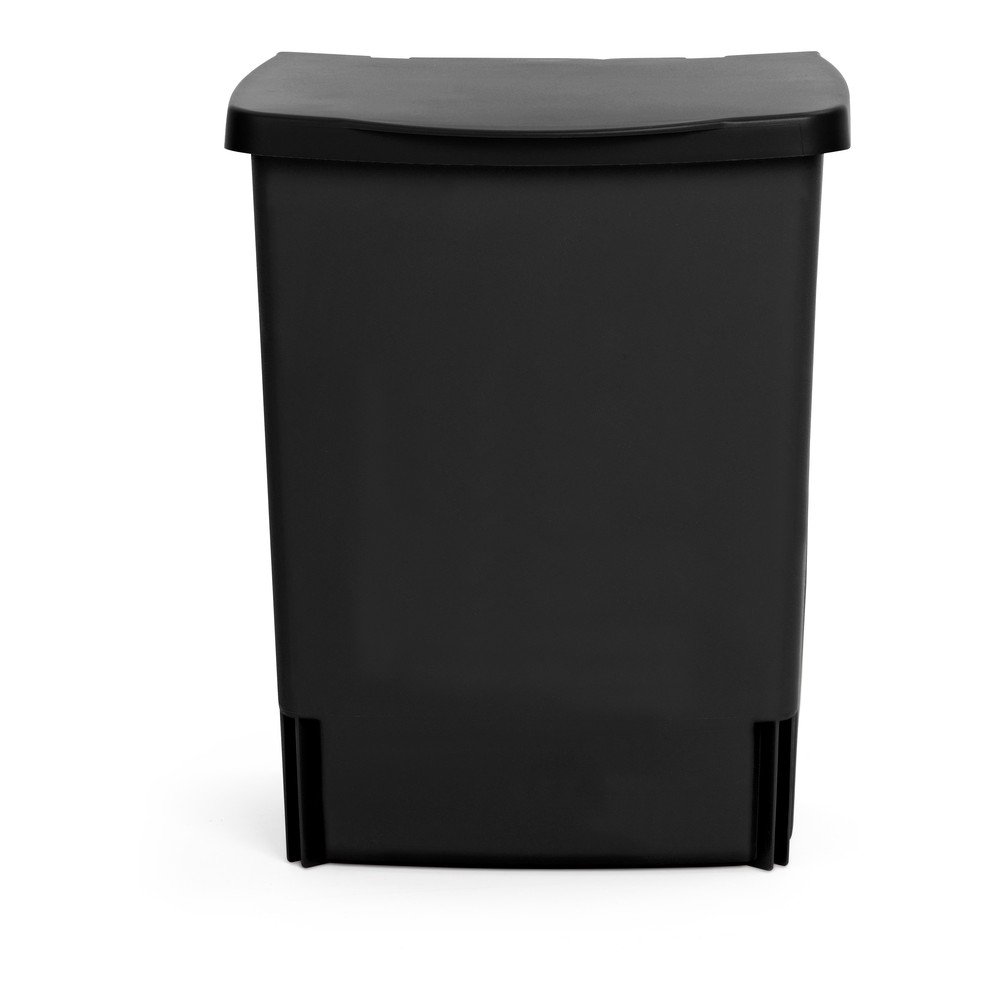 Črn izvlečni plastičen koš za smeti 10 l
