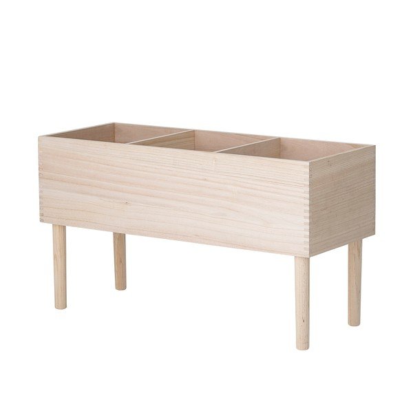 Regal iz masivne pavlonije v svetli naravni barvi 91x50x35 cm Douve – Bloomingville-image-3