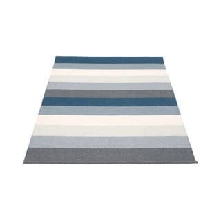 Modra/kremno bela notranja in zunanja preproga 140x200 cm Molly Ocean Grey – Pappelina