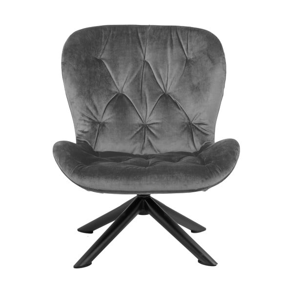 Siv žametni fotelj Actona Batilda-image-2