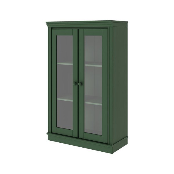 Zelena vitrina iz masivnega bora 74x118x35 cm Anita – Støraa-image-4