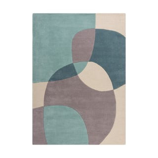 Modro-bež volnena preproga 230x160 cm Glow - Flair Rugs