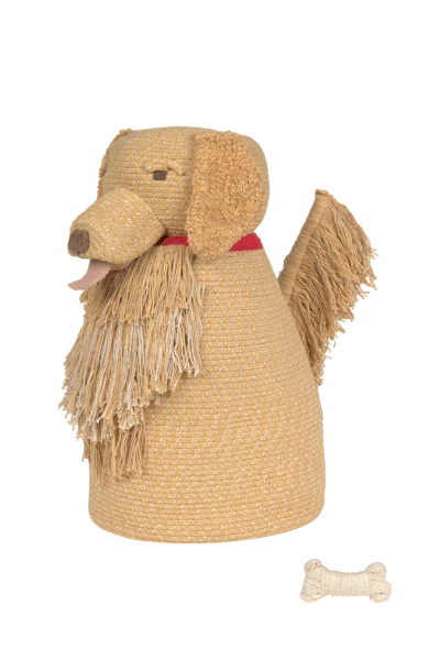 Bež tekstilna otroška škatla za shranjevanje 40x30x55 cm Luna – Lorena Canals