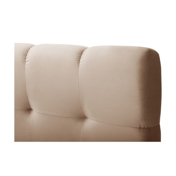 Svetlo rjava boxspring postelja s prostorom za shranjevanje 160x200 cm Bali – Cosmopolitan Design-image-1