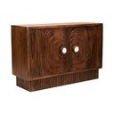 Komoda iz masivnega manga v temni naravni barvi 40x75x116 cm Sangar – Premier Housewares