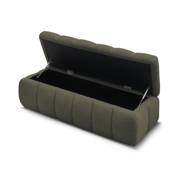 Zelena klop iz tkanine bouclé Mont Blanc – Bobochic Paris-image-4