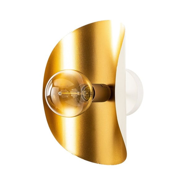 Bela/zlata stenska svetilka Sivani – Opviq lights