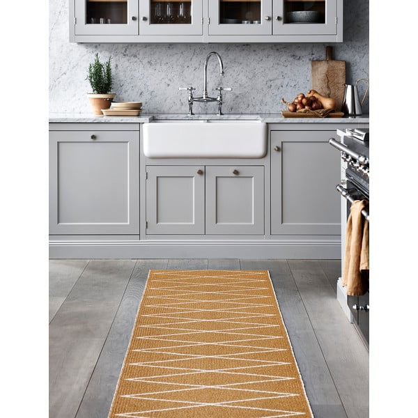 Oker rumen zunanji in notranji tekač 70x240 cm Max Ochre – Pappelina-image-4