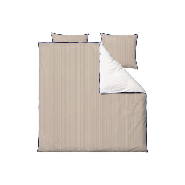 Bež podaljšana posteljnina za zakonsko posteljo iz organskega bombaža 200x220 cm Frame – Södahl