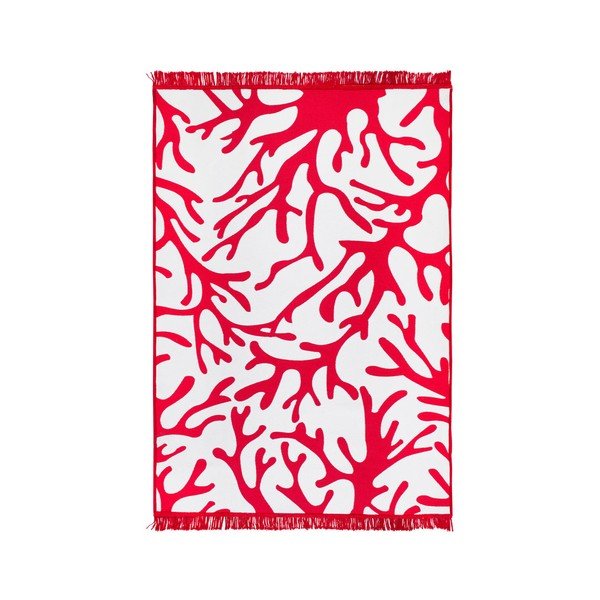 Rdeča in bela dvostranska preproga Coral Reef, 120 x 180 cm-image-3