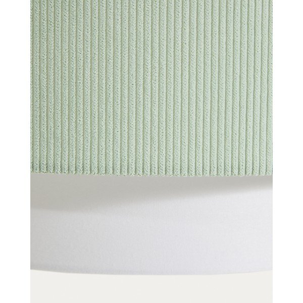 Bela/turkizna otroška svetilka s tekstilnim senčilom Bianella – Kave Home-image-4