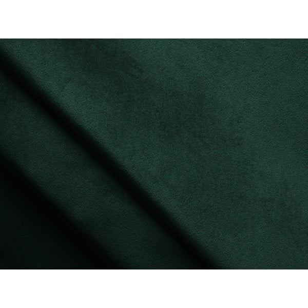 Temno zelena žametna oblazinjena zakonska postelja s prostorom za shranjevanje z letvenim dnom 140x200 cm Hiko – Makamii-image-2