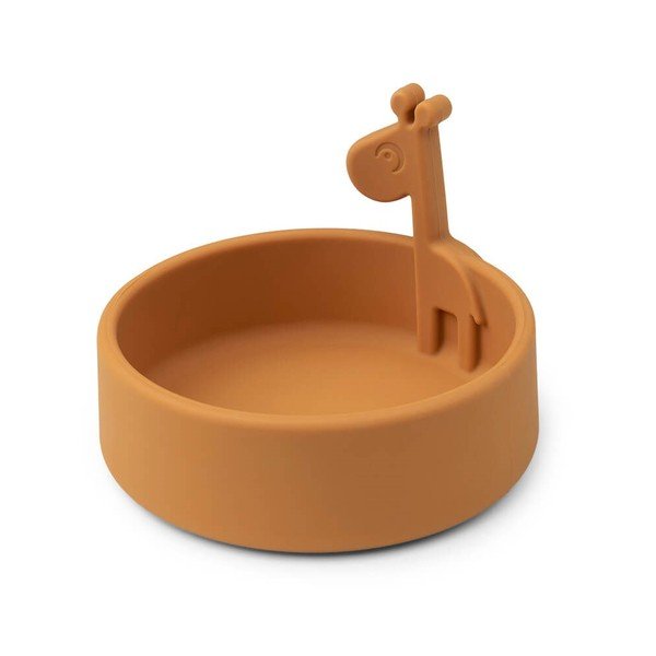 Rumena silikonska otroška skleda ø 11,5 cm Raffi - Done by Deer-image-2