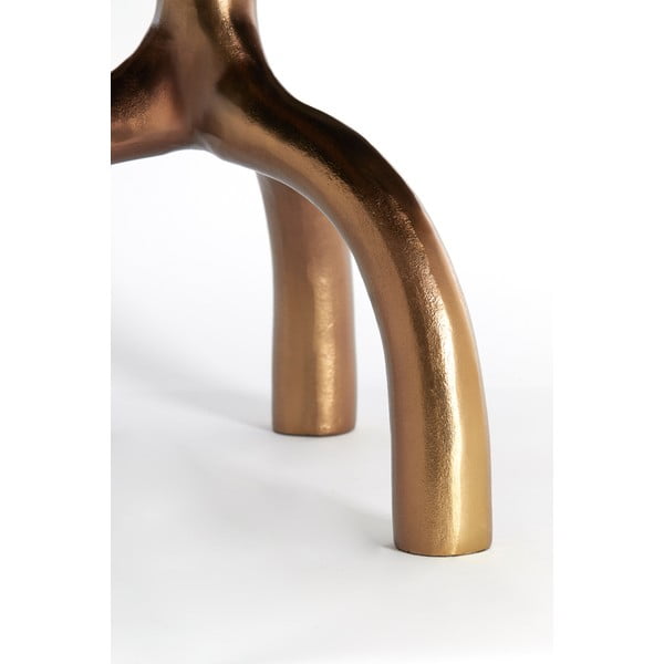 Steklena okrogla mizica v bronasti in bež barvi ø 76 cm Mello – Light & Living-image-3