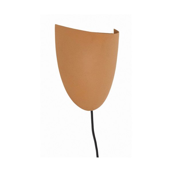 Stenska svetilka z vtikačem v barvi terakote Nibla – Kave Home