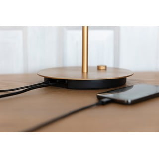 Rožnata LED zatemnitvena namizna svetilka s kovinskim senčnikom (višina 41,5 cm) Asteria Table – UMAGE