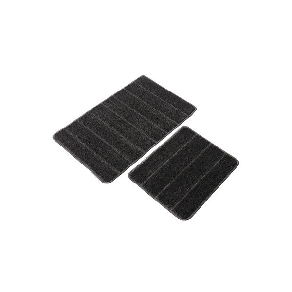 Antracitno sive kopalniške preproge v kompletu 2 ks 50x80 cm Yeni Cizgli – Foutastic