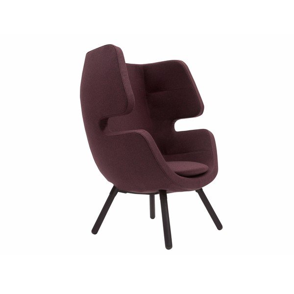 Temno vijoličen fotelj Softline Moai-image-1