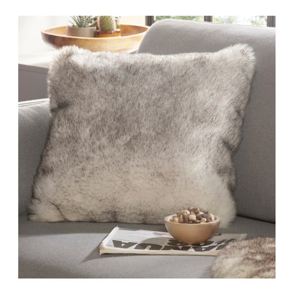 Okrasni vzglavnik iz rjavega umetnega krzna Mint Rugs Soft, 43 x 43 cm-image-1