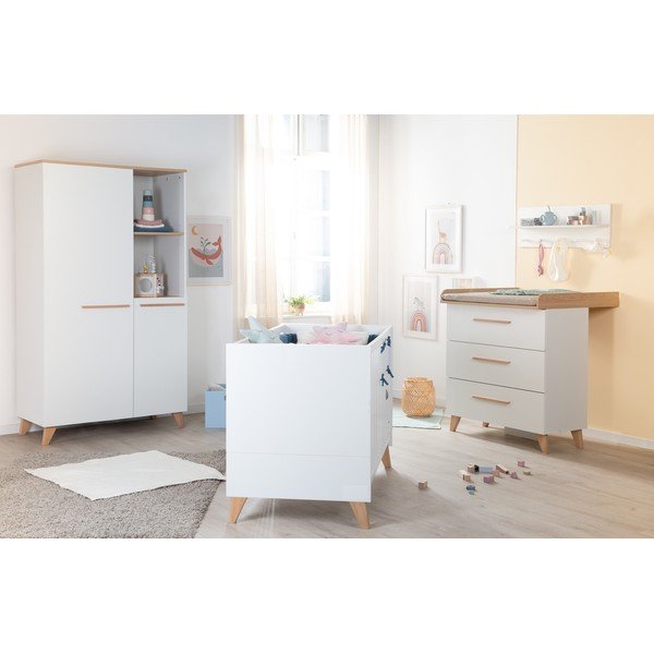 Bela otroška posteljica 60x120 cm Léon – Roba-image-4