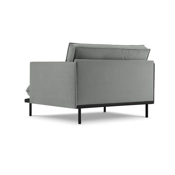 Siv žameten fotelj Auguste – Interieurs 86-image-3