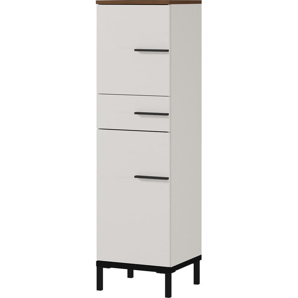 Sivobež kopalniška omarica v orehovem dekorju 34x123 cm Yonkers - Germania-image-1