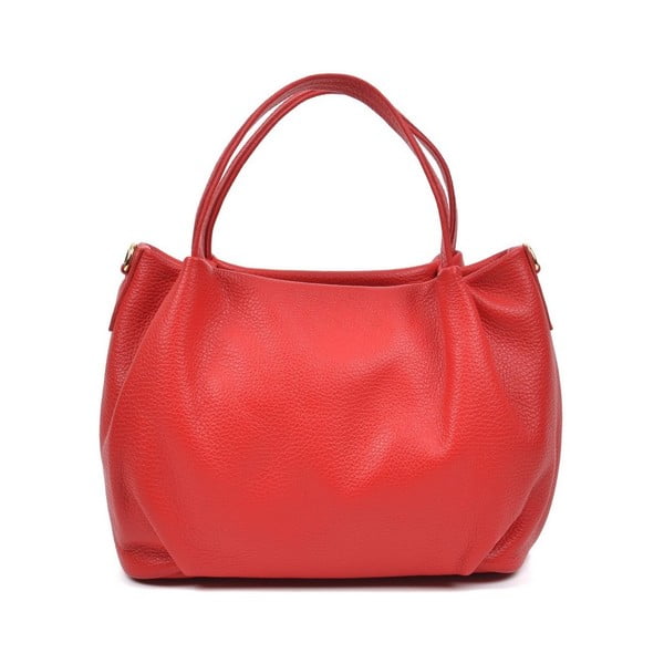 Rdeča usnjena torbica Anna Luchini Lonya