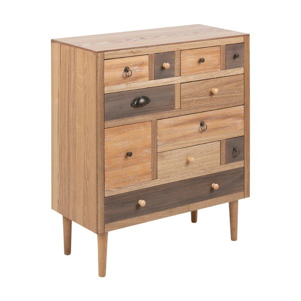 Visoka komoda v jesenovem dekorju 70x81 cm Thais - Actona-image-2