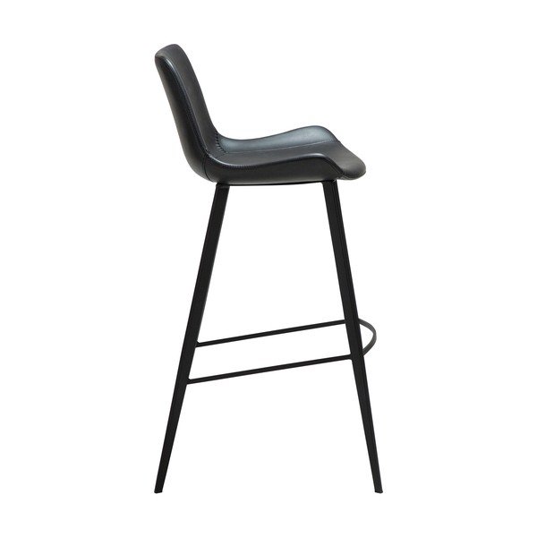 Črn barski stol (višina sedeža 74,5 cm) Hype – DAN-FORM Denmark-image-2