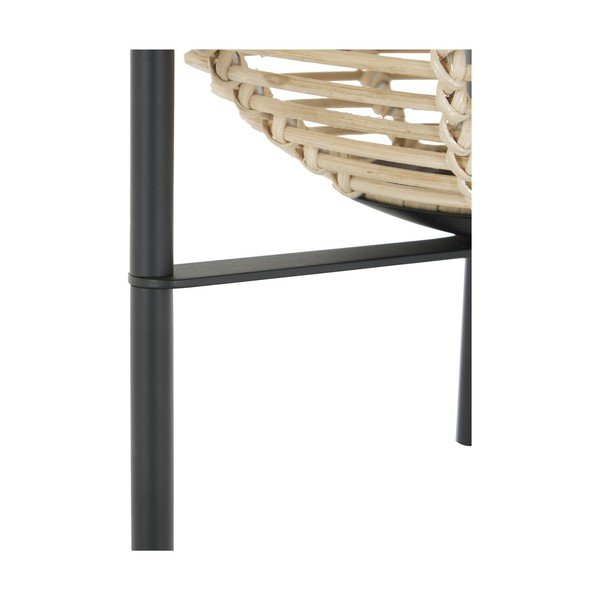 Črna namizna svetilka s senčnikom iz ratana Westwing Collection Wasa, višina 38 cm-image-4