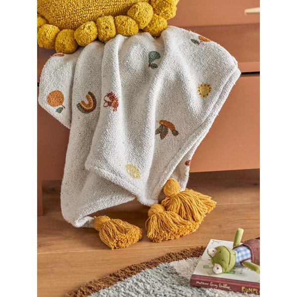 Bela otroška odeja 80x100 cm Agnes – Bloomingville Mini-image-1