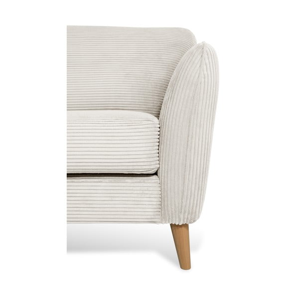 Bela kotna sedežna garnitura iz rebrastega žameta (levi kot) Paris – Scandic-image-4