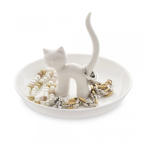Porcelanast pladenj za nakit Cat – Balvi