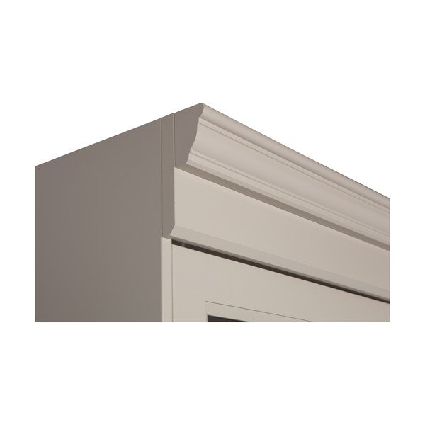 Siva vitrina iz masivnega bora 54x215 cm Chow – vtwonen-image-4