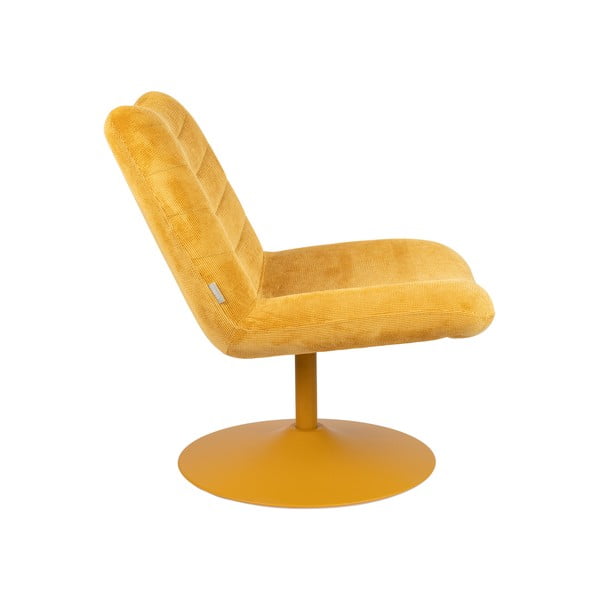 Oker rumen žameten fotelj Bubba – Zuiver-image-3