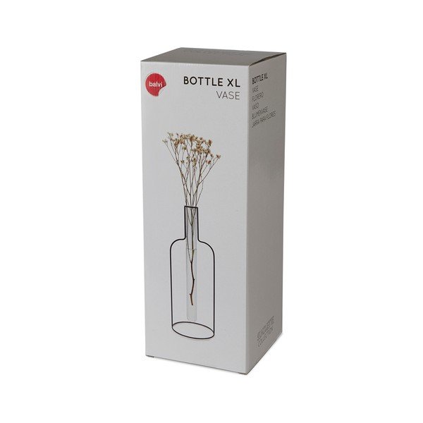 Črna vaza Balvi Silhouette Bottle-image-2