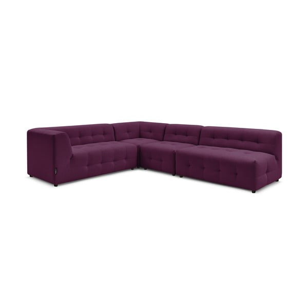 Temno vijolični kotni kavč (levi kot) Kleber - Bobochic Paris