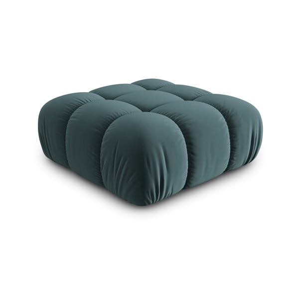 Modrozelen žameten otoman Bellis – Micadoni Home-image-3
