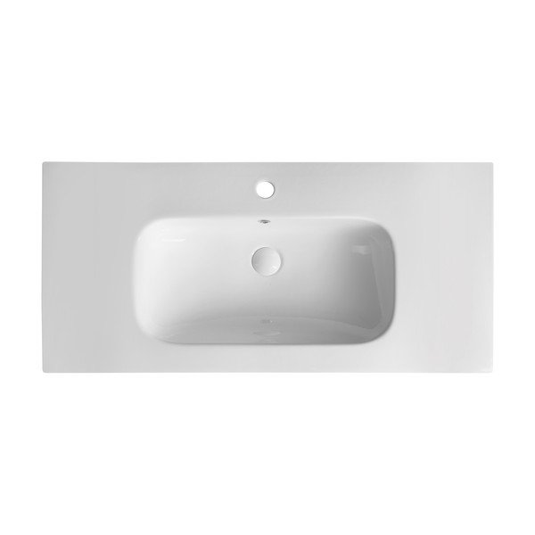 Bel keramičen umivalnik 101x46,5 cm Piedra – Sapho-image-1