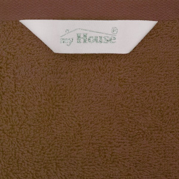 Rjava bombažna brisača 140x70 cm Darwin - My House-image-1