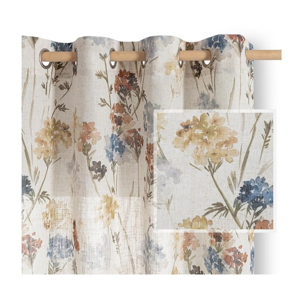 Kremno bela zavesa 135x250 cm Flosi – Restilo