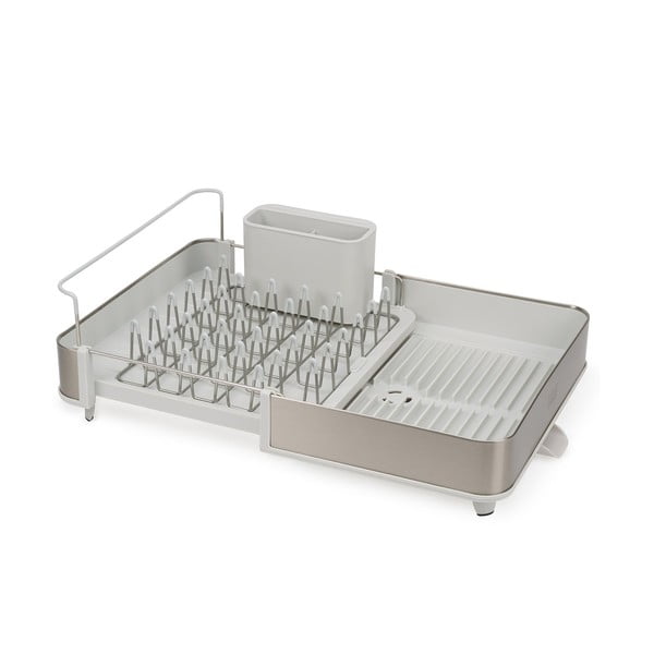 Kovinski odcejalnik posode v srebrni barvi Extend – Joseph Joseph