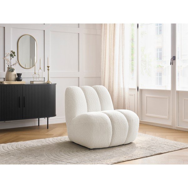 Bel fotelj iz tkanine bouclé Janissaire – Bobochic Paris-image-1