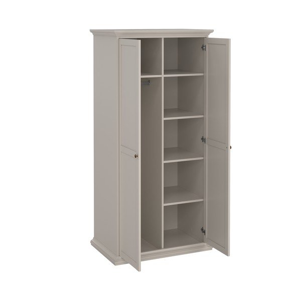 Kremno bela garderobna omara 96x201x60,5 cm Paris – Tvilum-image-2