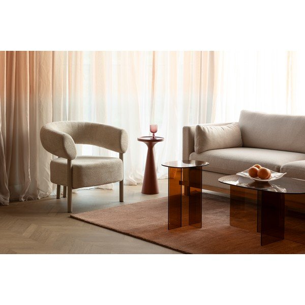 Steklena stranska mizica 30x40 cm Linea – Zuiver-image-4
