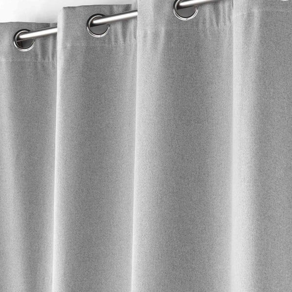 Svetlosiva akustična zavesa 140x260 cm Jupiter – douceur d'intérieur-image-1