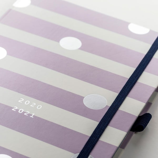Vijolično-bel dnevnik od avgusta 2020 do avgusta 2021 Busy B Lilac Lemonade-image-1