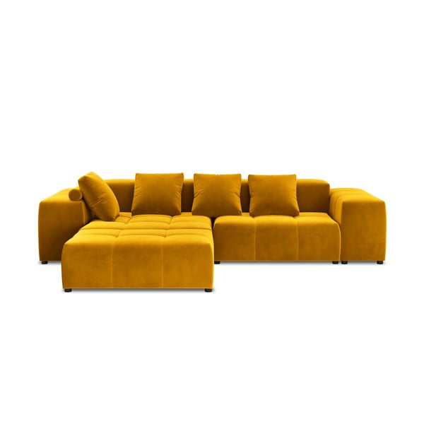 Rumen žametni kotni kavč (obojestranski) Rome Velvet - Cosmopolitan Design 